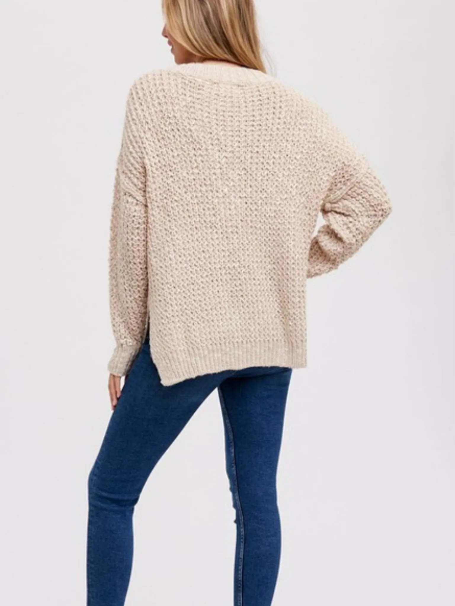 Cheryl Henley Sweater - Beige