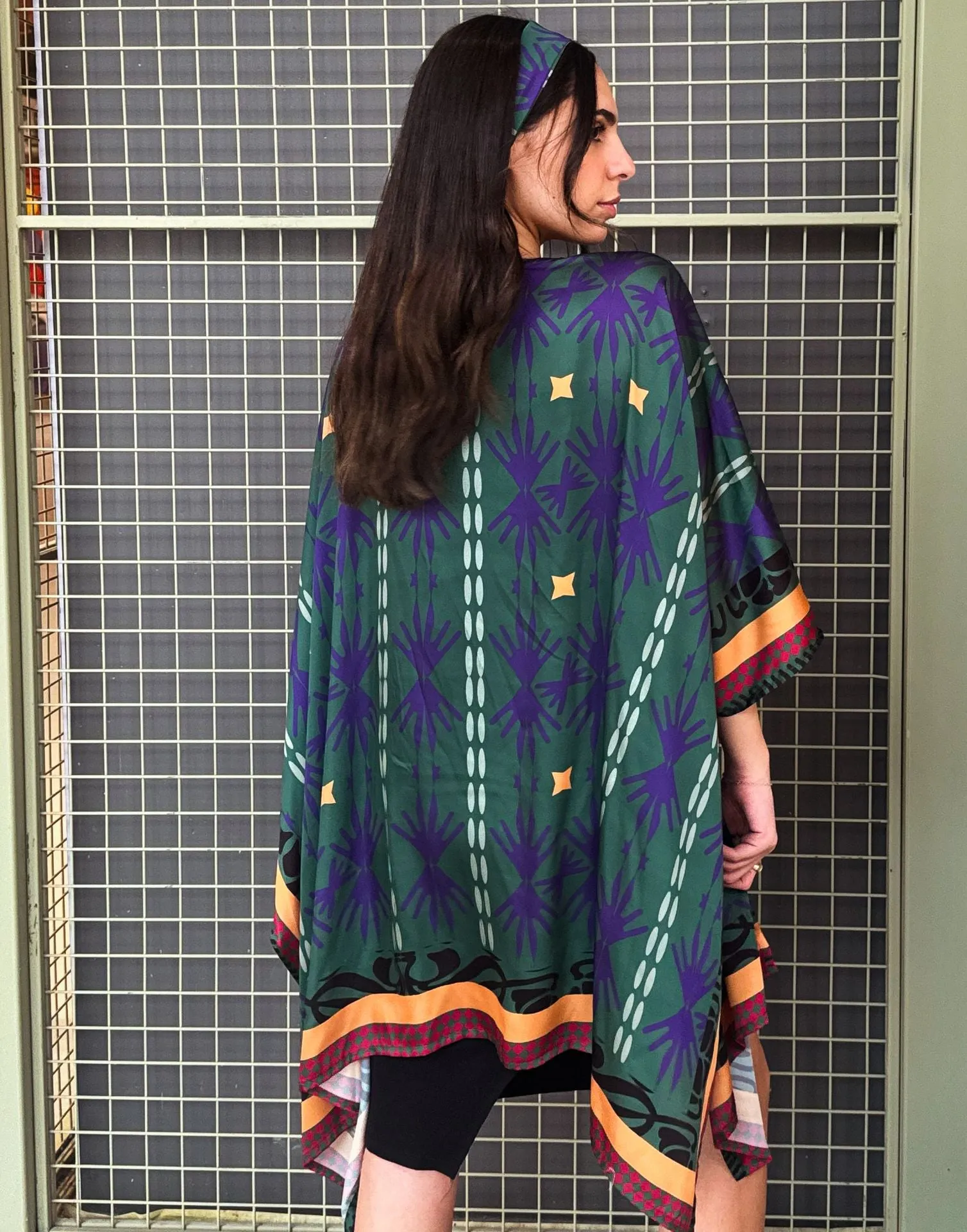 Chess Night Short Kimono