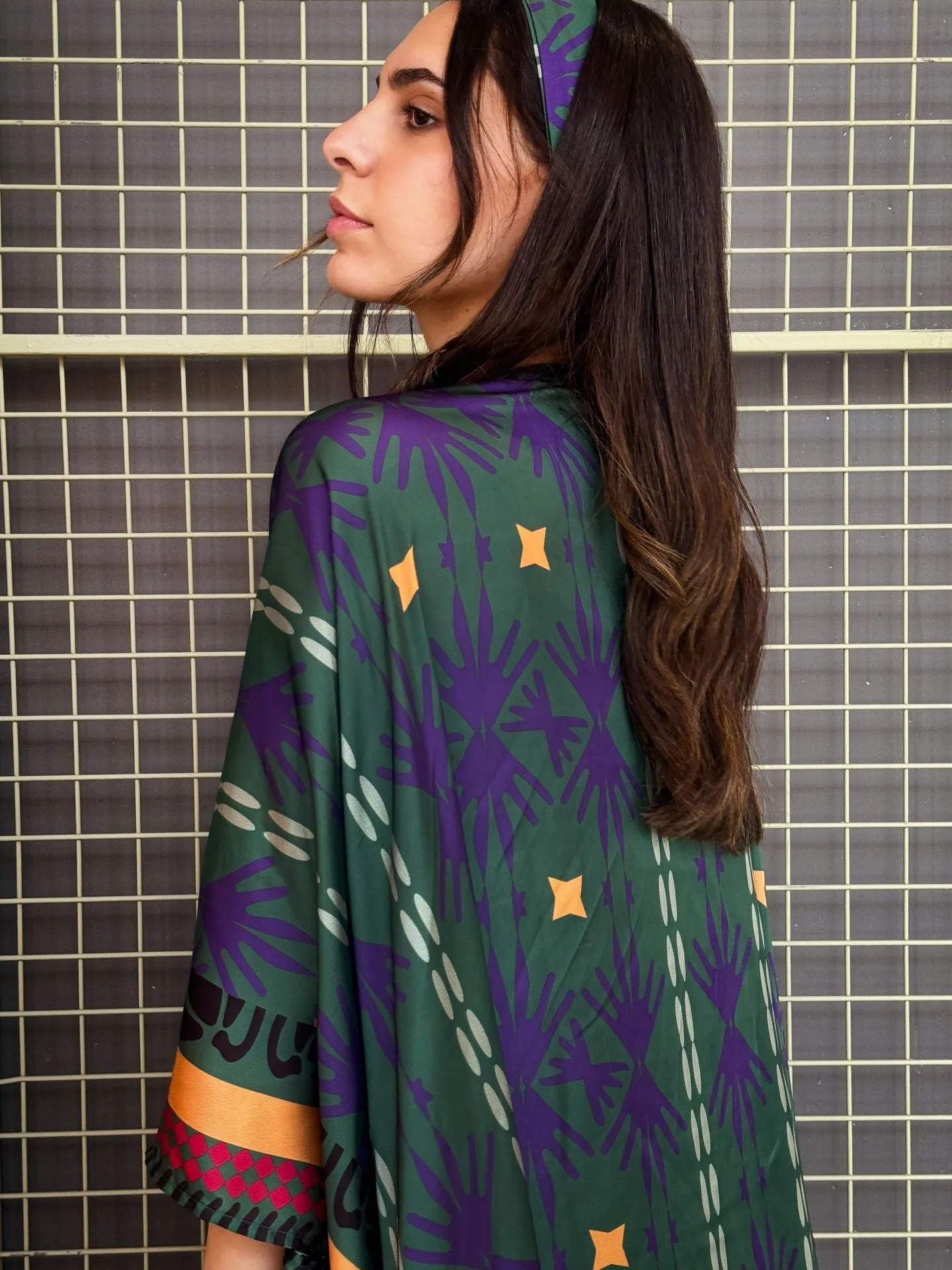 Chess Night Short Kimono