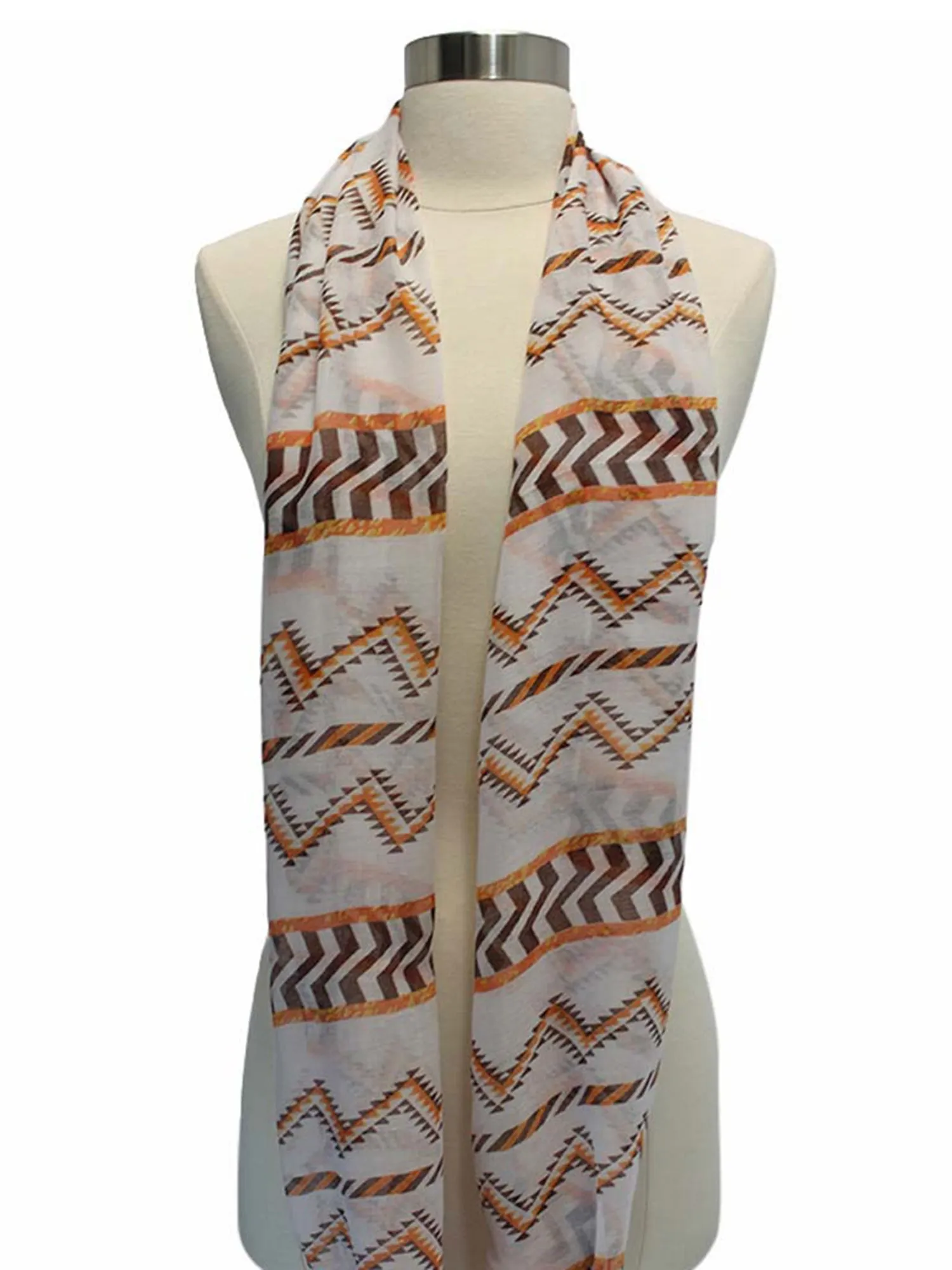 Chevron Aztec Print Infinity Scarf