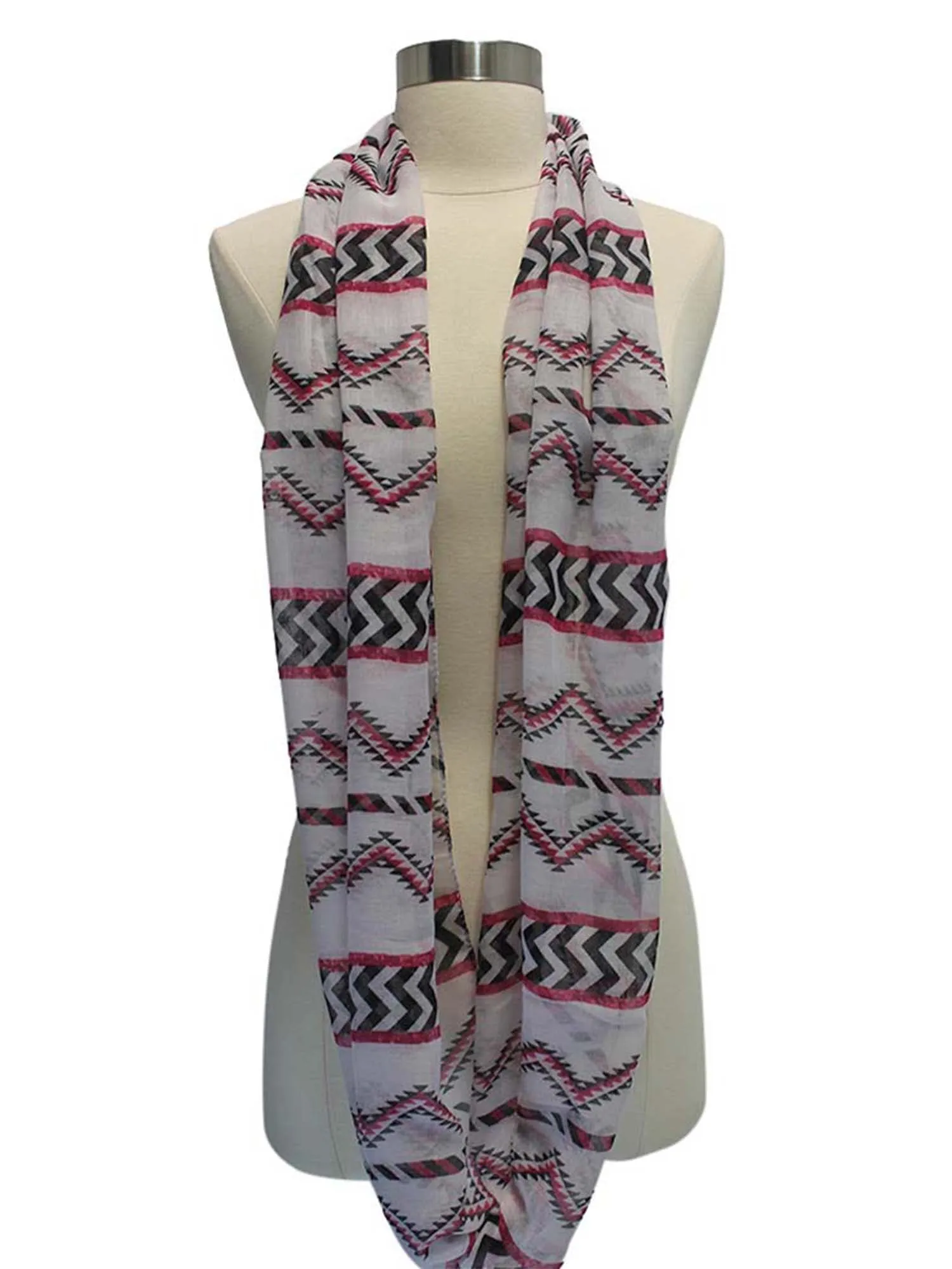 Chevron Aztec Print Infinity Scarf