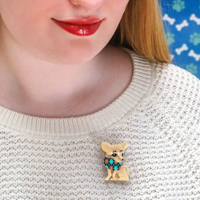 Chi Chi Chihuahua Mini Brooch