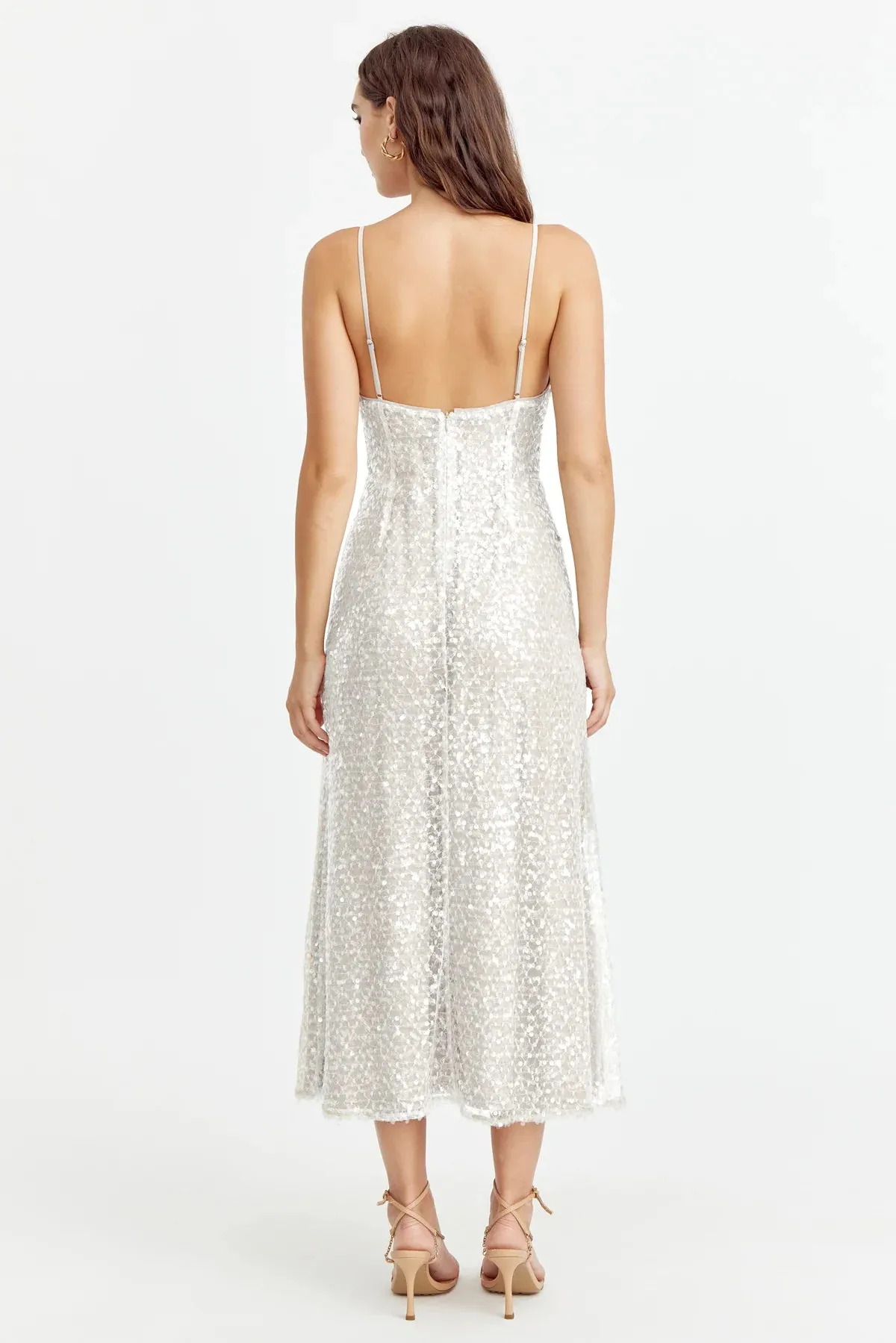 Cladele Sequins Slip Dress