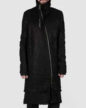 Coated highneck coat