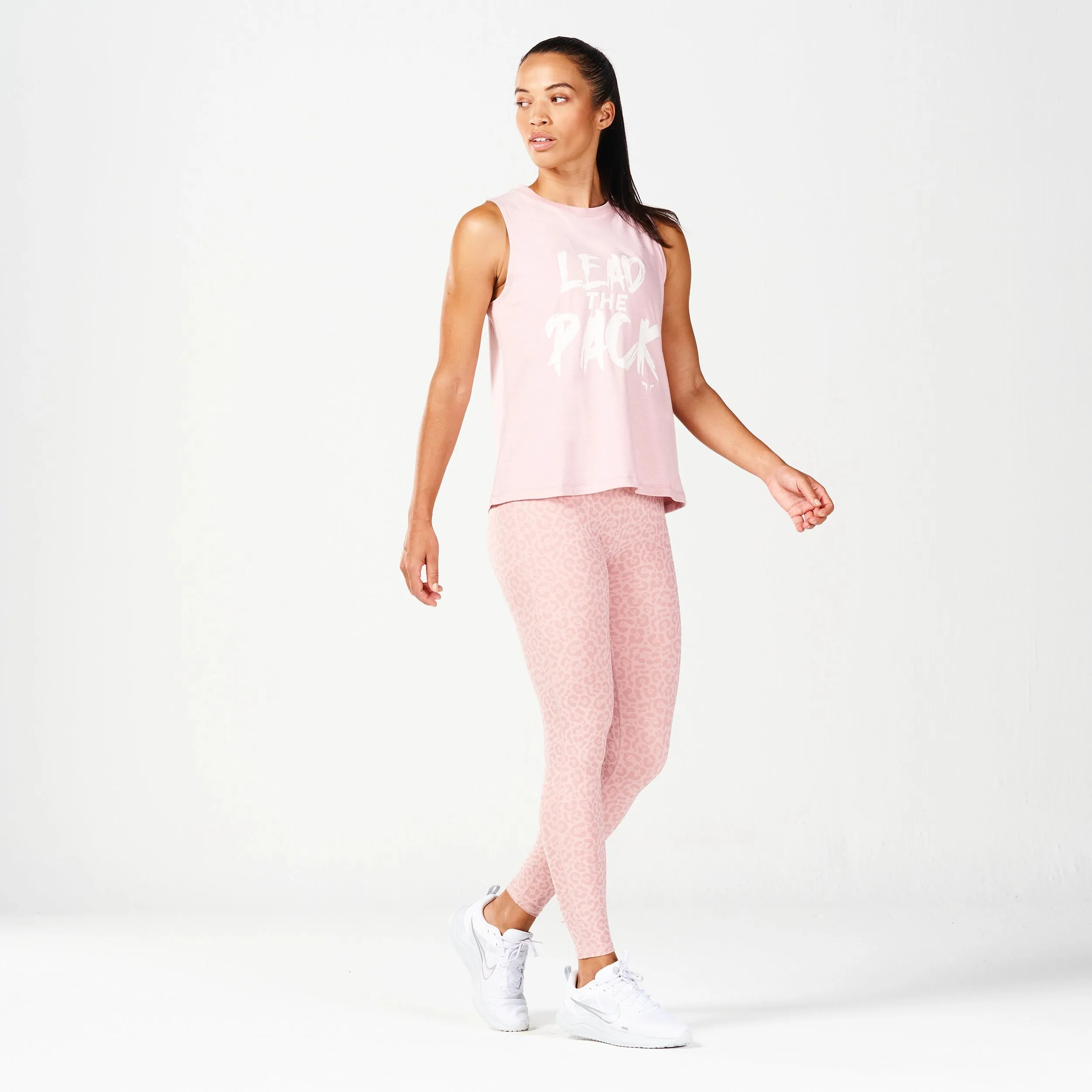 Core Belief Tank Top - Pale Mauve Marl