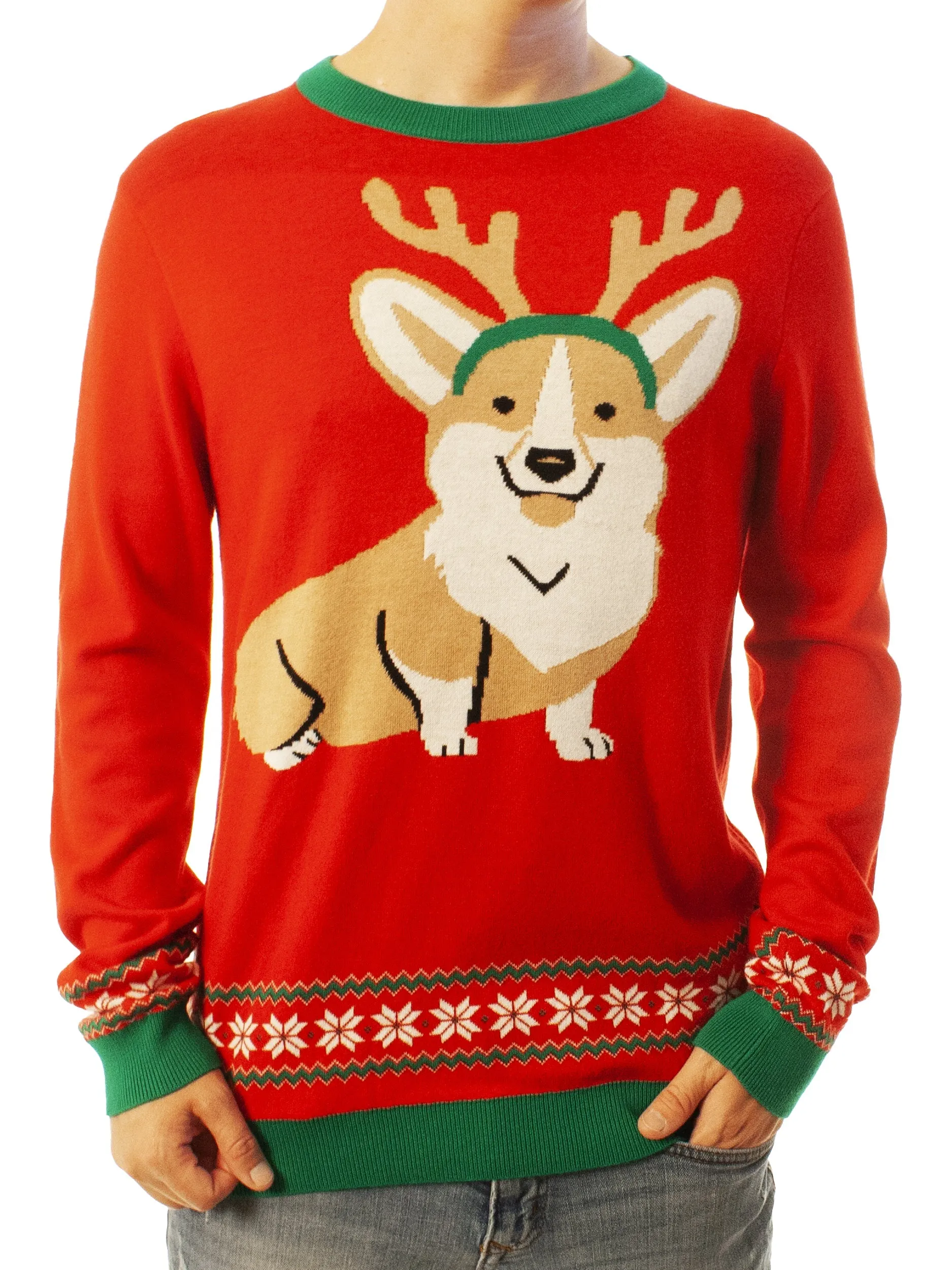 Corgi Dog Ugly Christmas Sweater - Xmas Gifts For Him Or Her