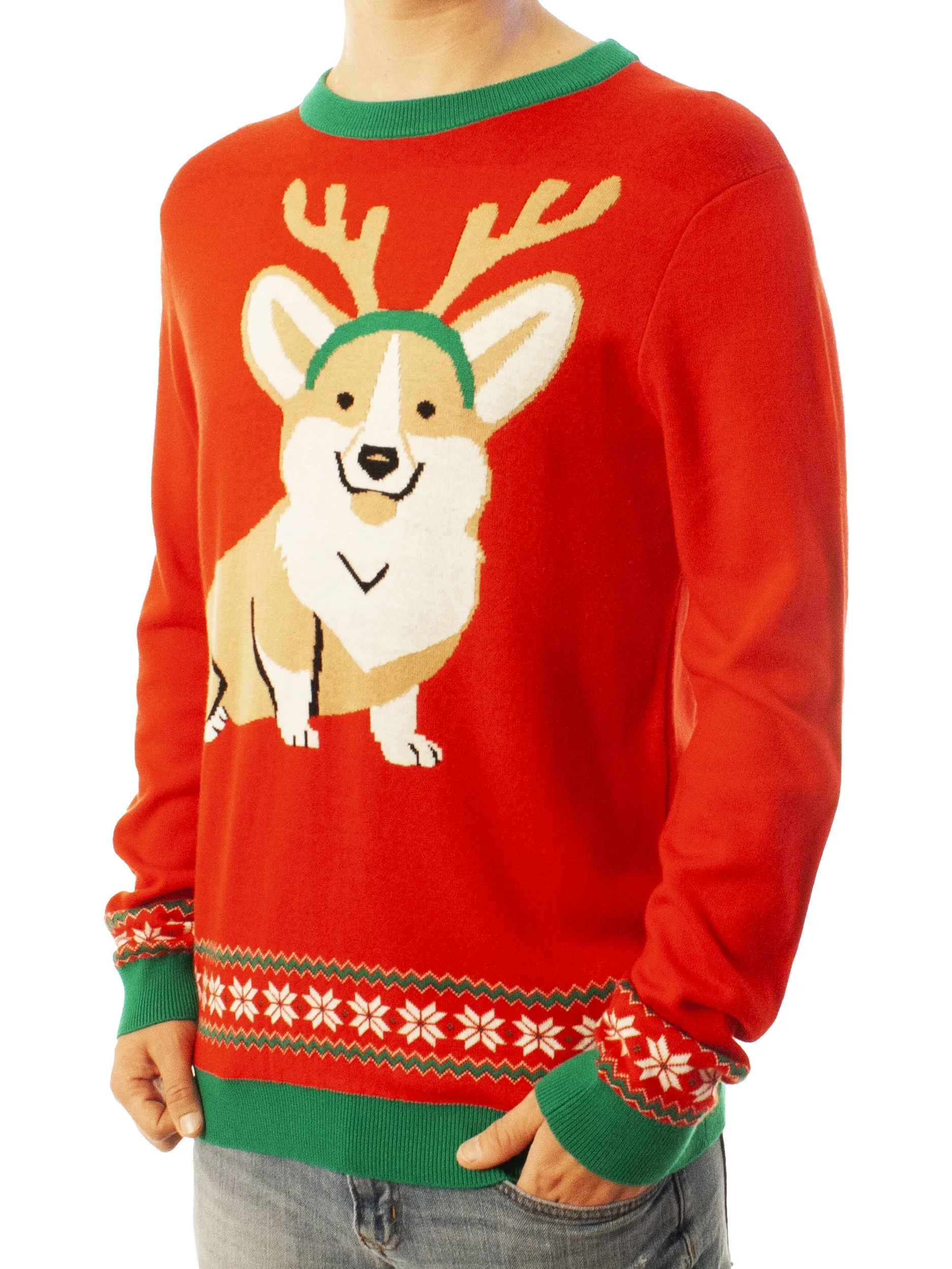 Corgi Dog Ugly Christmas Sweater - Xmas Gifts For Him Or Her