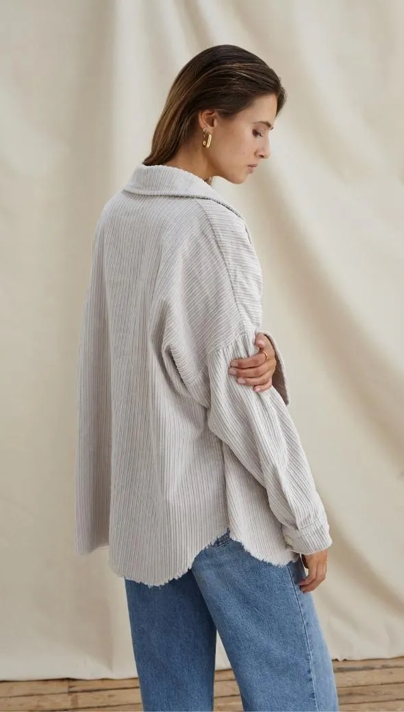 Delphine | Oversized Corduroy Shirt