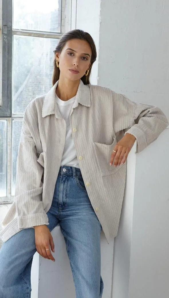 Delphine | Oversized Corduroy Shirt