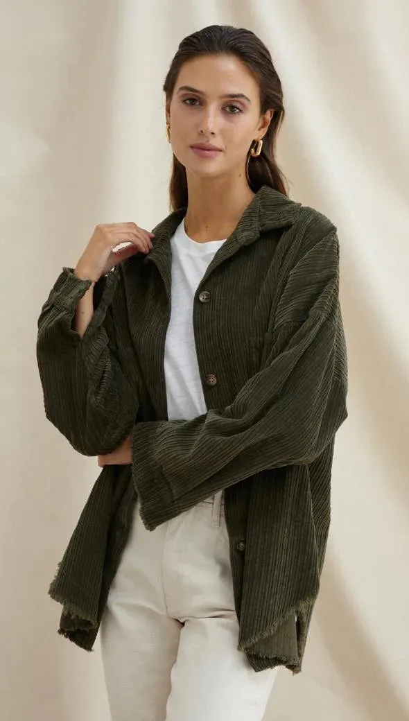 Delphine | Oversized Corduroy Shirt