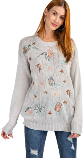 Easel Embroidered Sweater