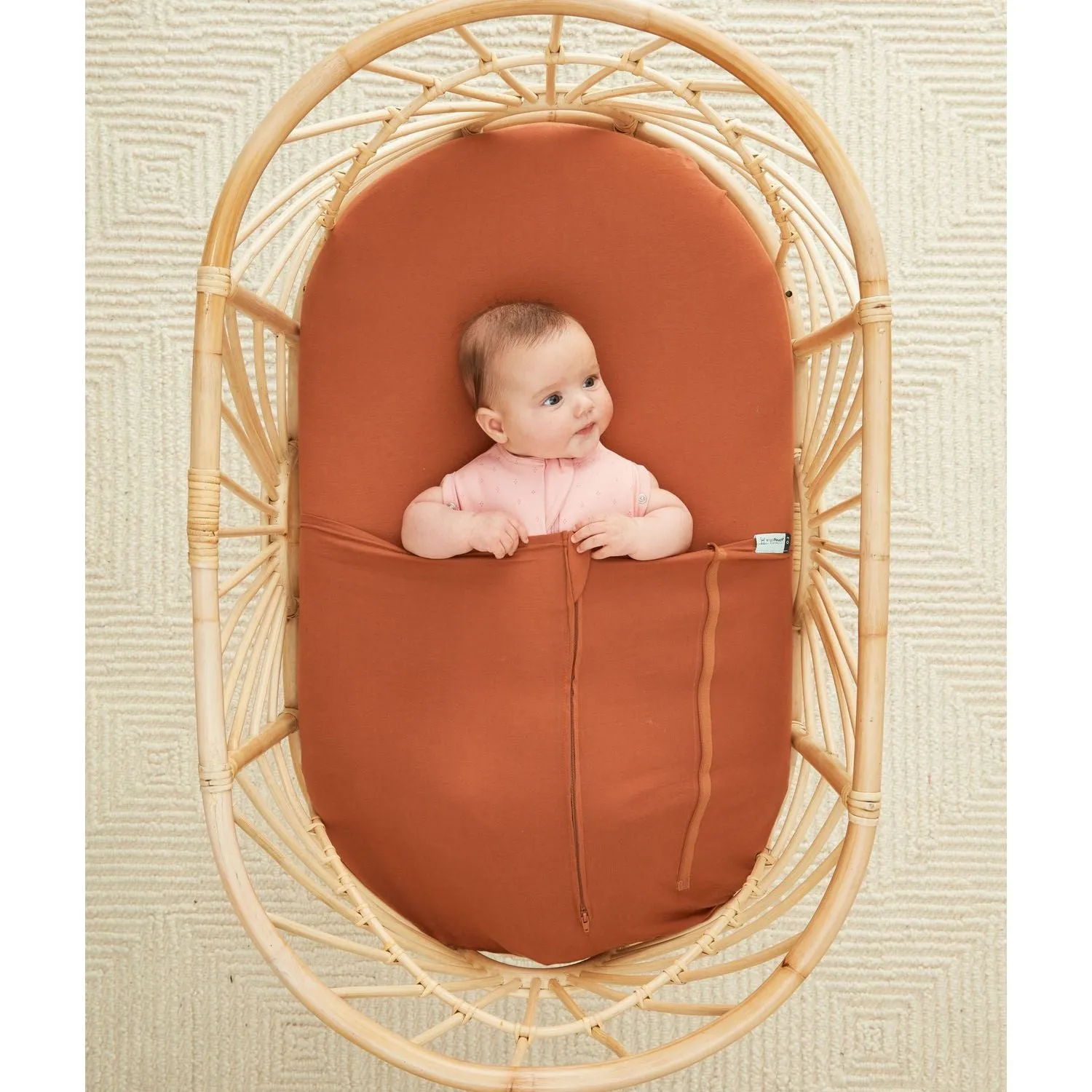 ergoPouch Bassinet Tuck Sheet - Rust