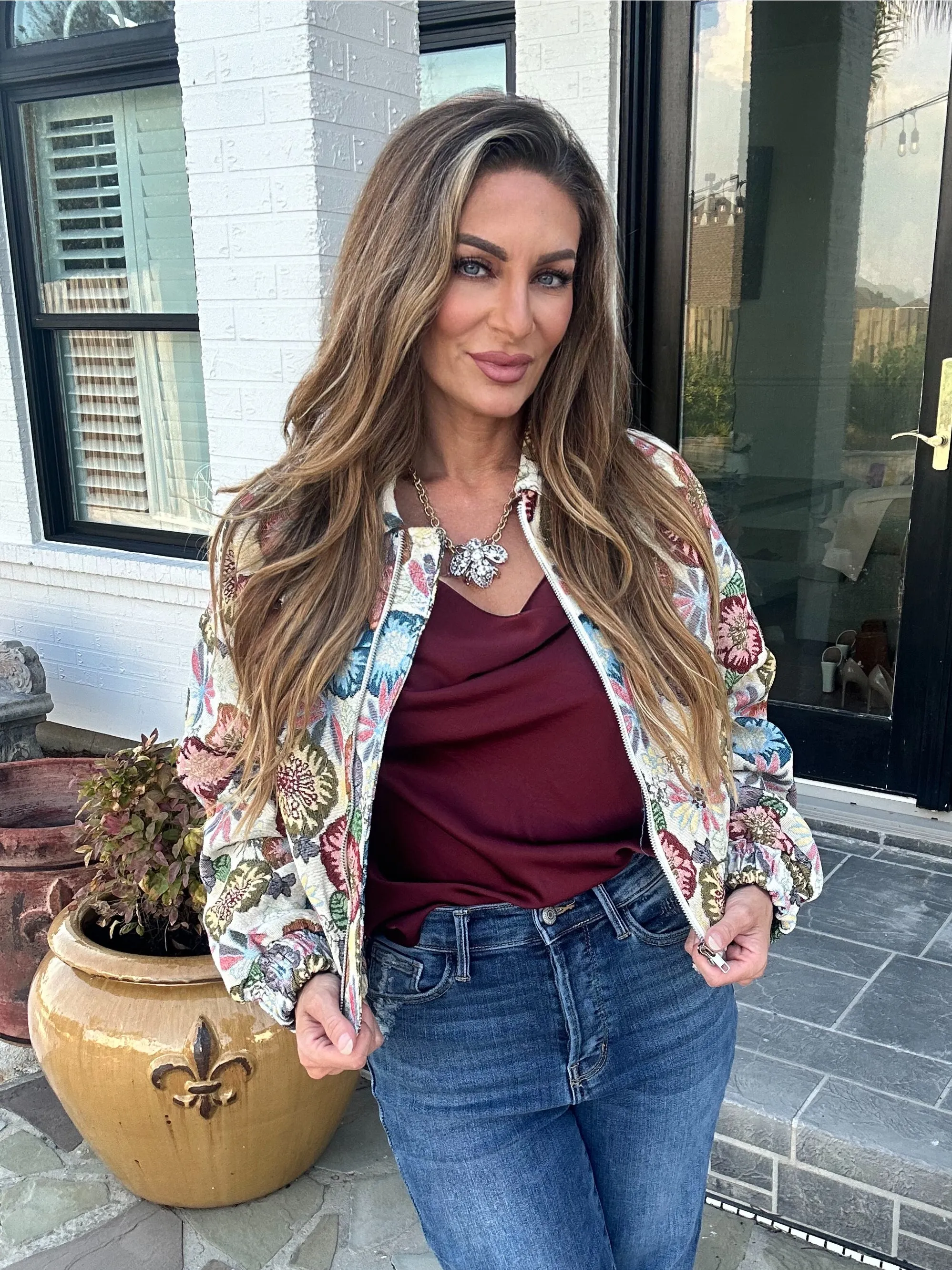 Flavia Retro Floral Jacket