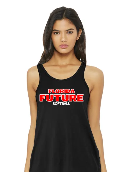 FLORIDA FUTURE LADIES COTTON RACERBACK FLOWY TANK