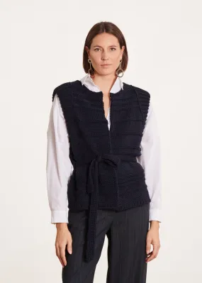 Gilet bleu marine sans manches