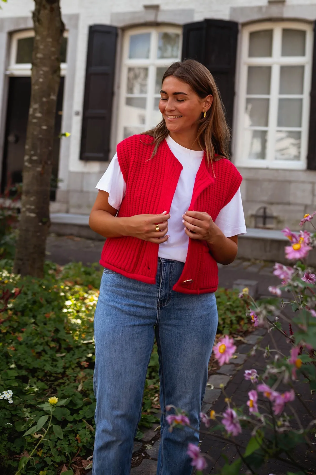 Gilet Corrine - rouge