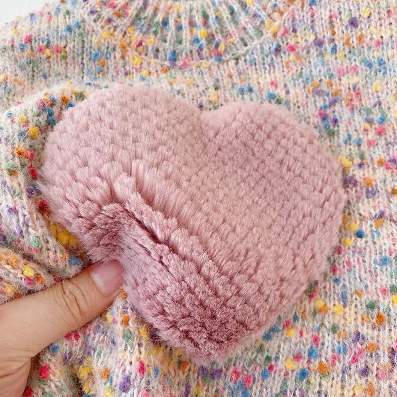 Girls' Heart Sweater