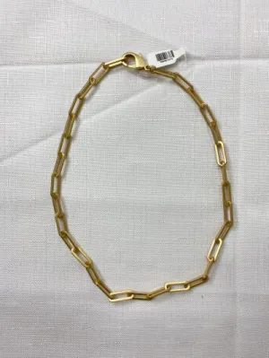 Gold Paperclip Layer Necklace