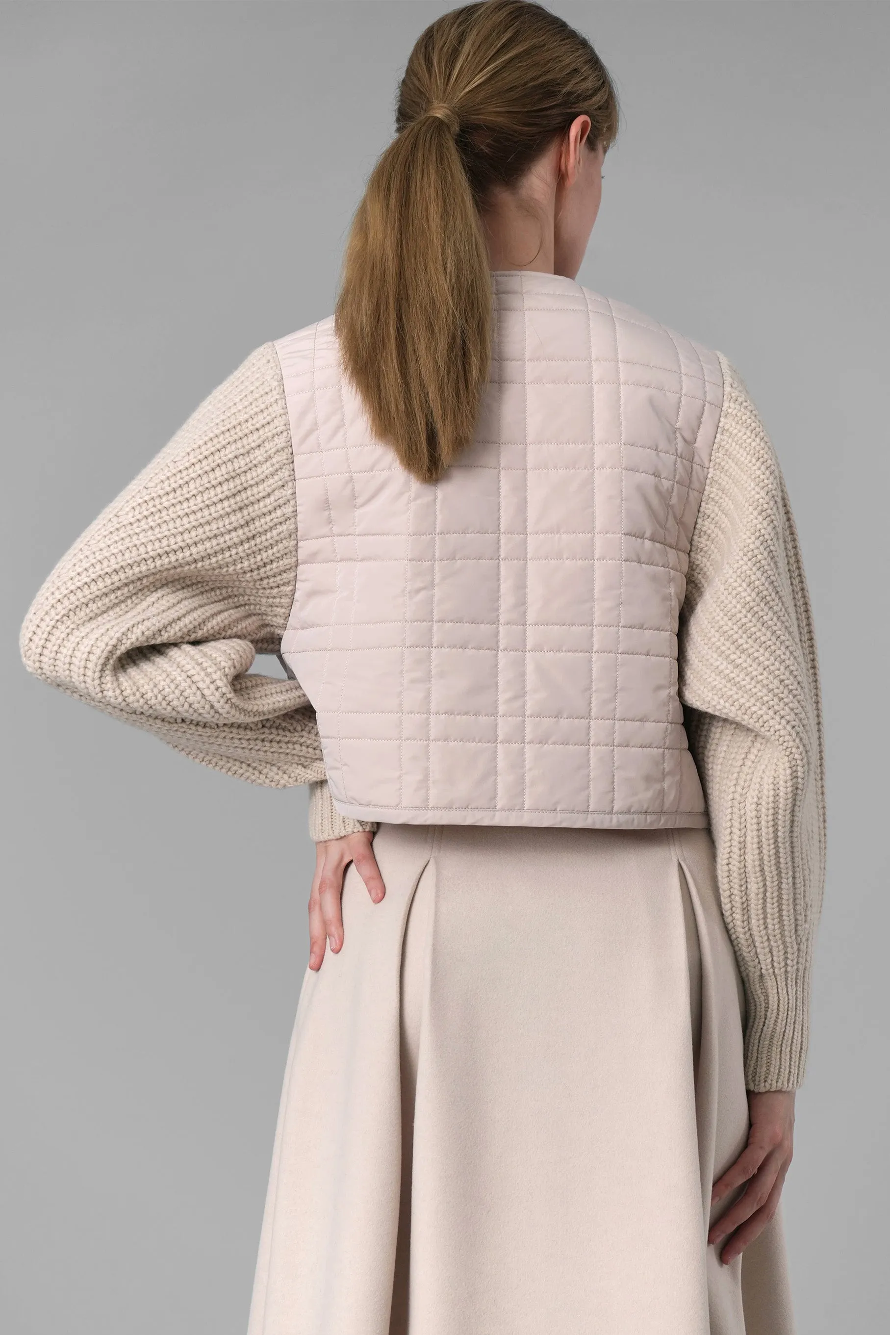 Gracelyn Knit Quilted Jacket