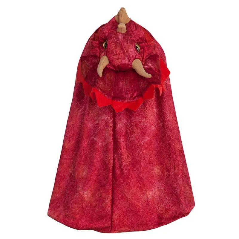 Great Pretenders Red Triceratops Hooded Cape