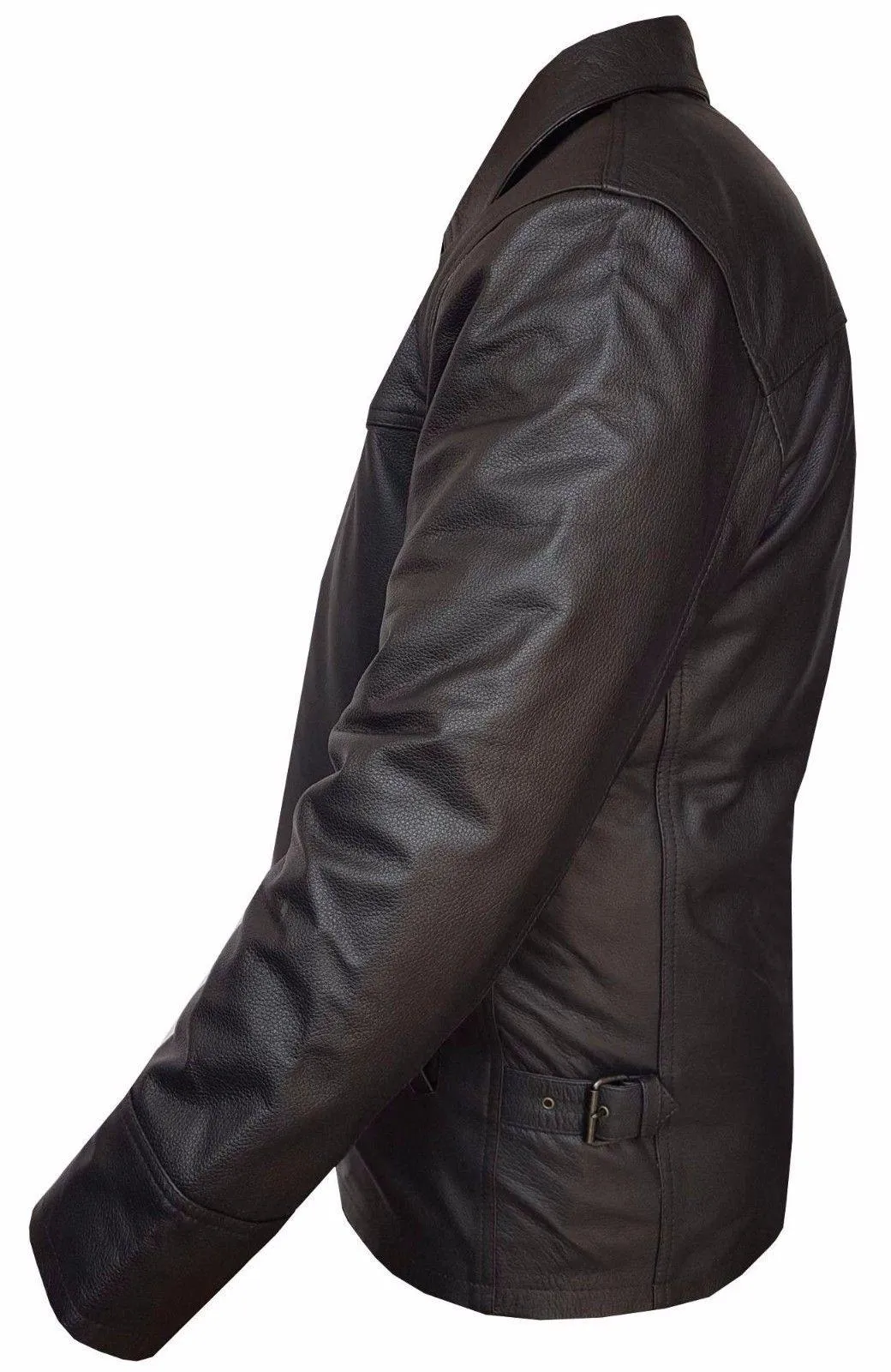 Harrington London Mens Classic Nappa Leather Jacket - Black