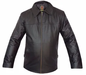 Harrington London Mens Classic Nappa Leather Jacket - Black