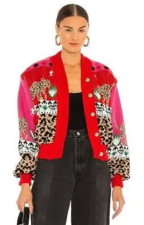 Hayley Menzies Leopardess Bomber Jacket