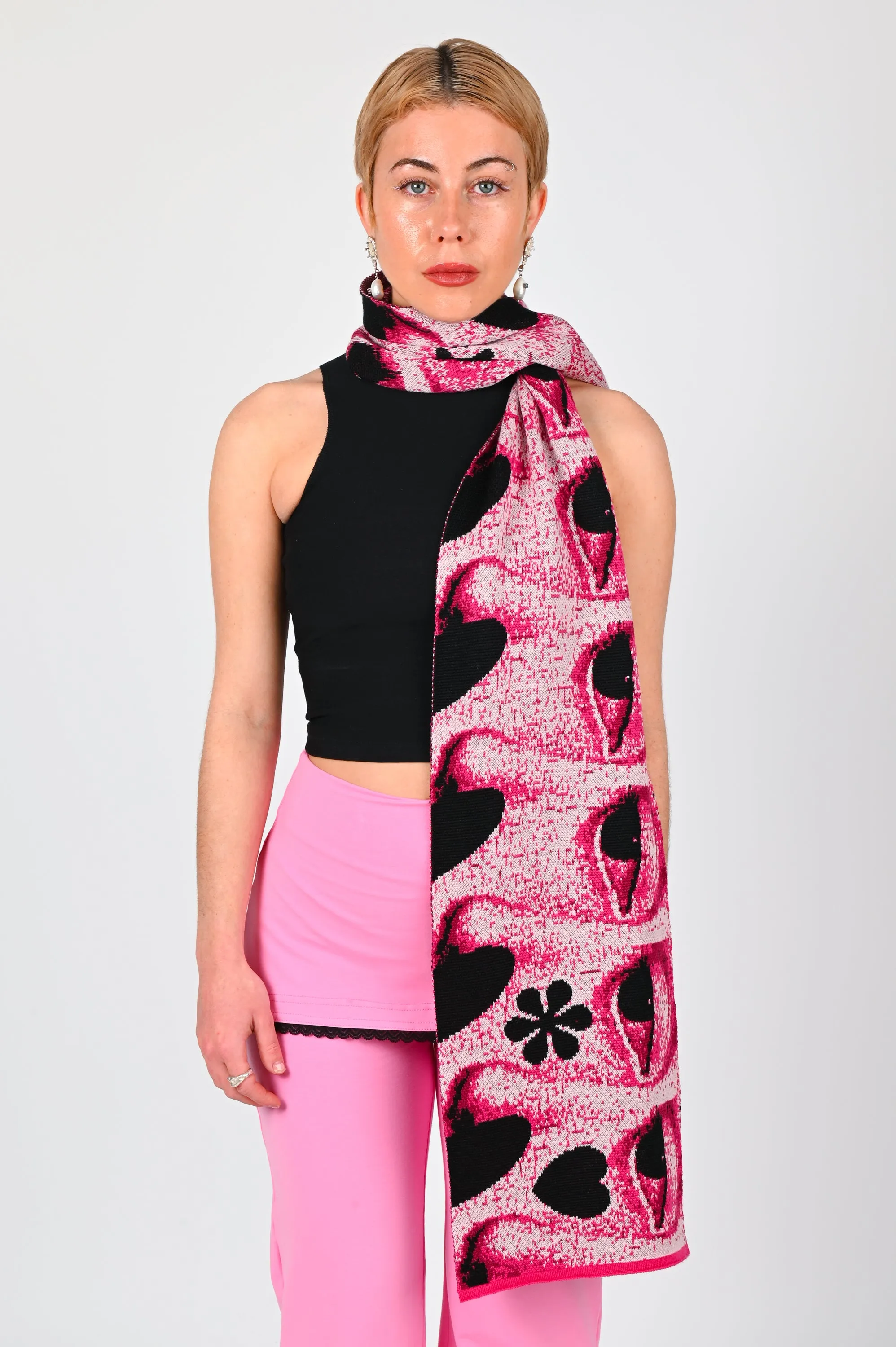 Hermann Studios 'Eye For An Eye 2.0' Merino Scarf