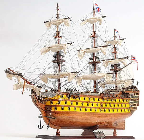 HMS Victory Admiral Nelson Flagship Tall Ship Large Sailboat Exclusive Edition Wood Painted Model Assembled