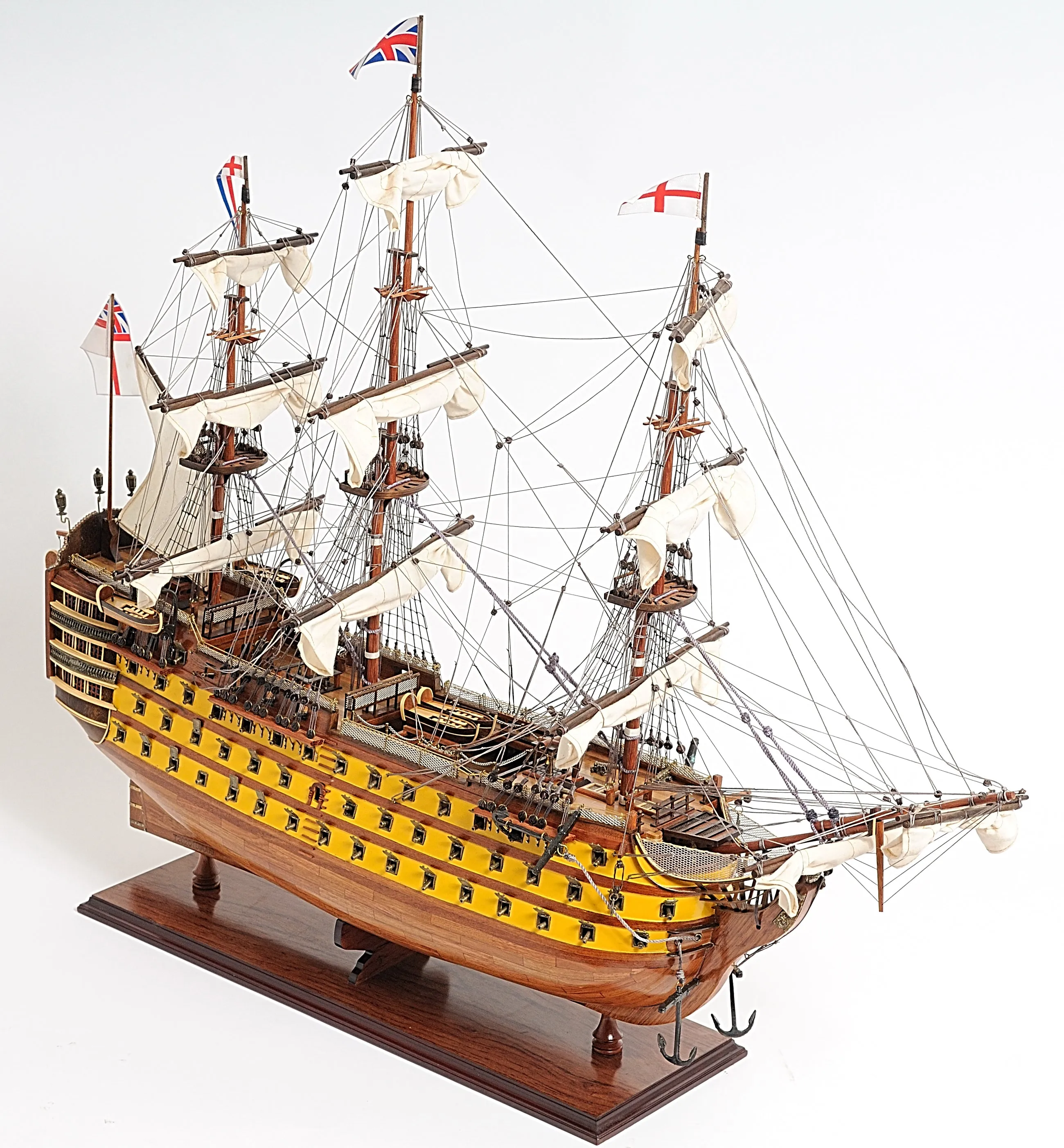 HMS Victory Admiral Nelson Flagship Tall Ship Large Sailboat Exclusive Edition Wood Painted Model Assembled