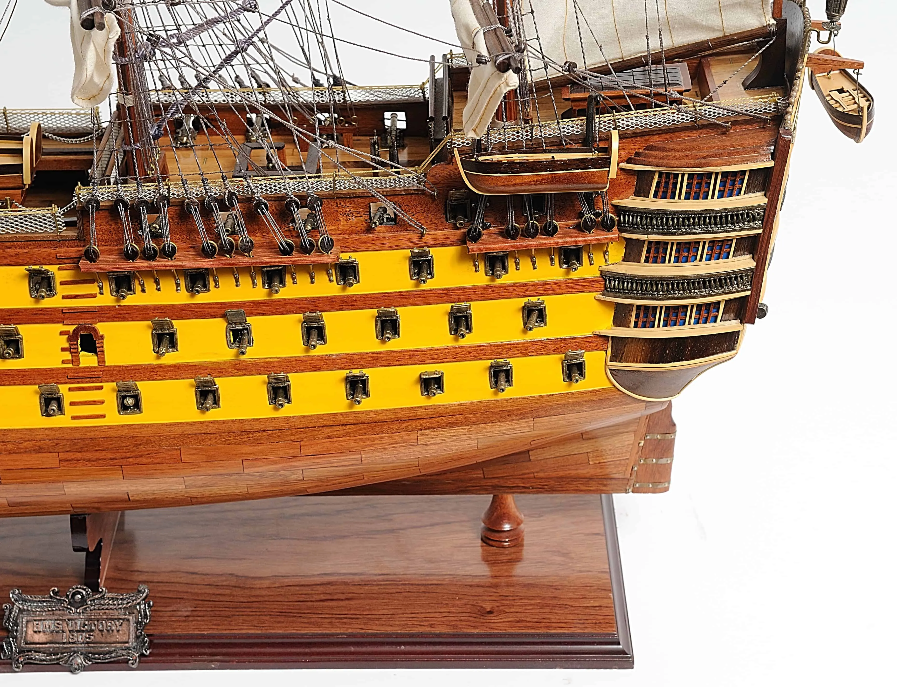 HMS Victory Admiral Nelson Flagship Tall Ship Large Sailboat Exclusive Edition Wood Painted Model Assembled