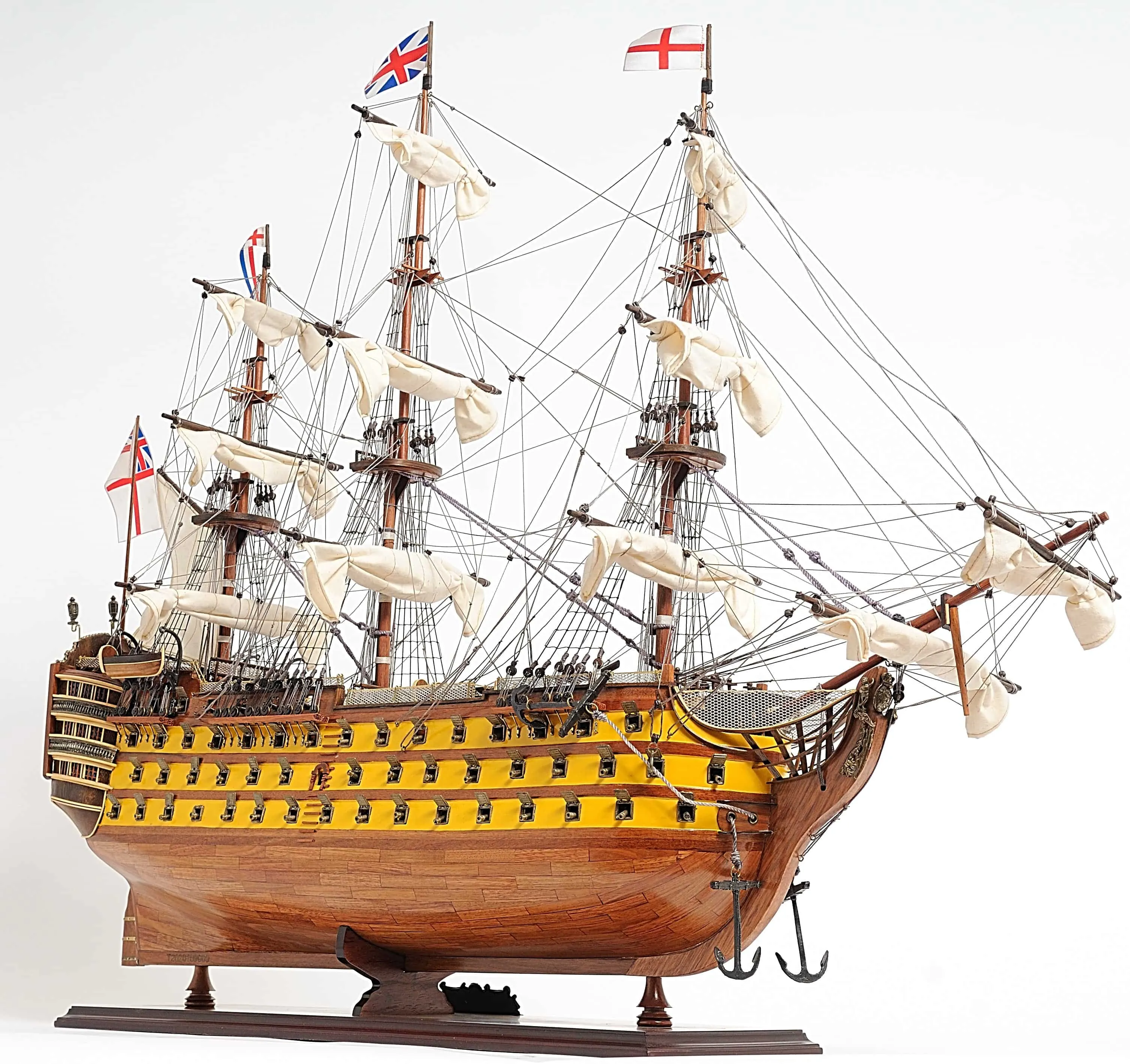 HMS Victory Admiral Nelson Flagship Tall Ship Large Sailboat Exclusive Edition Wood Painted Model Assembled