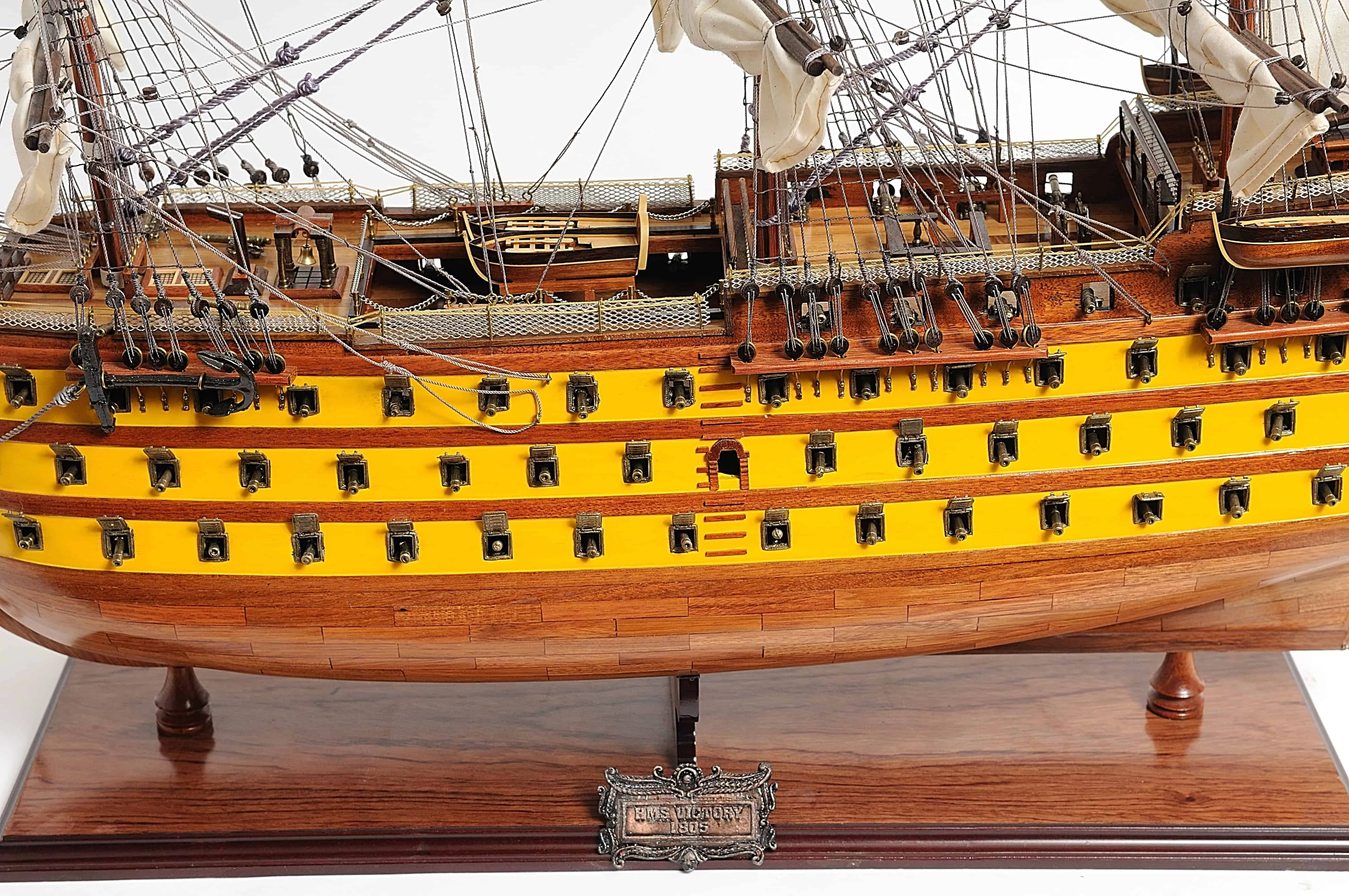 HMS Victory Admiral Nelson Flagship Tall Ship Large Sailboat Exclusive Edition Wood Painted Model Assembled