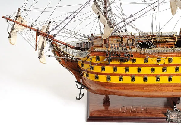 HMS Victory Admiral Nelson Flagship Tall Ship Large Sailboat Exclusive Edition Wood Painted Model Assembled