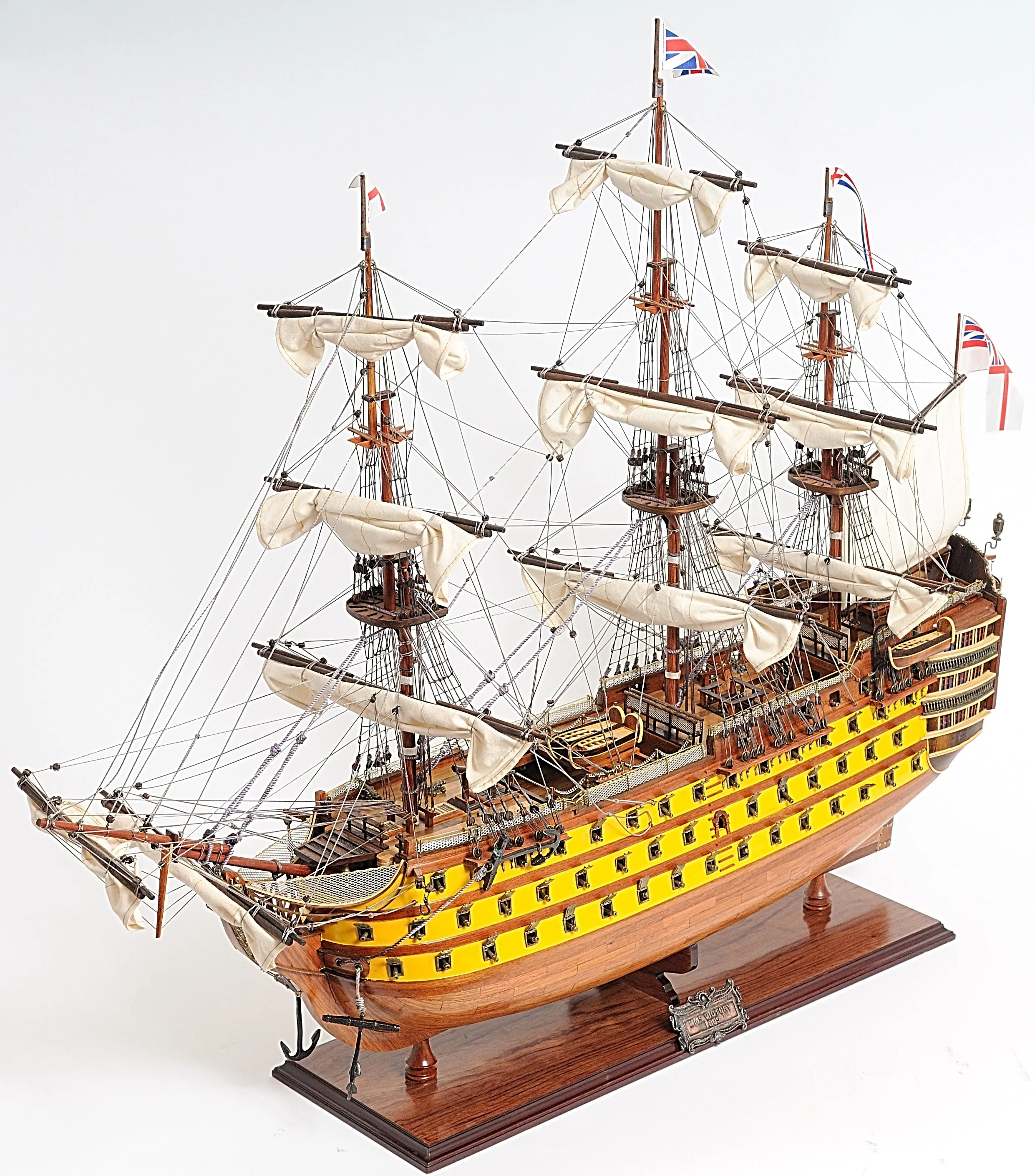 HMS Victory Admiral Nelson Flagship Tall Ship Large Sailboat Exclusive Edition Wood Painted Model Assembled