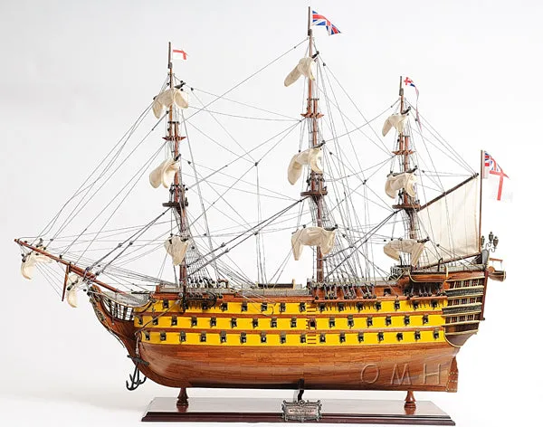 HMS Victory Admiral Nelson Flagship Tall Ship Large Sailboat Exclusive Edition Wood Painted Model Assembled