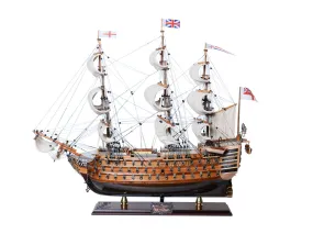 HMS Victory Admiral Nelsons Flagship Tall Ship Limited Edition Full Crooked Sails  Wood Model Sailboat Assembled