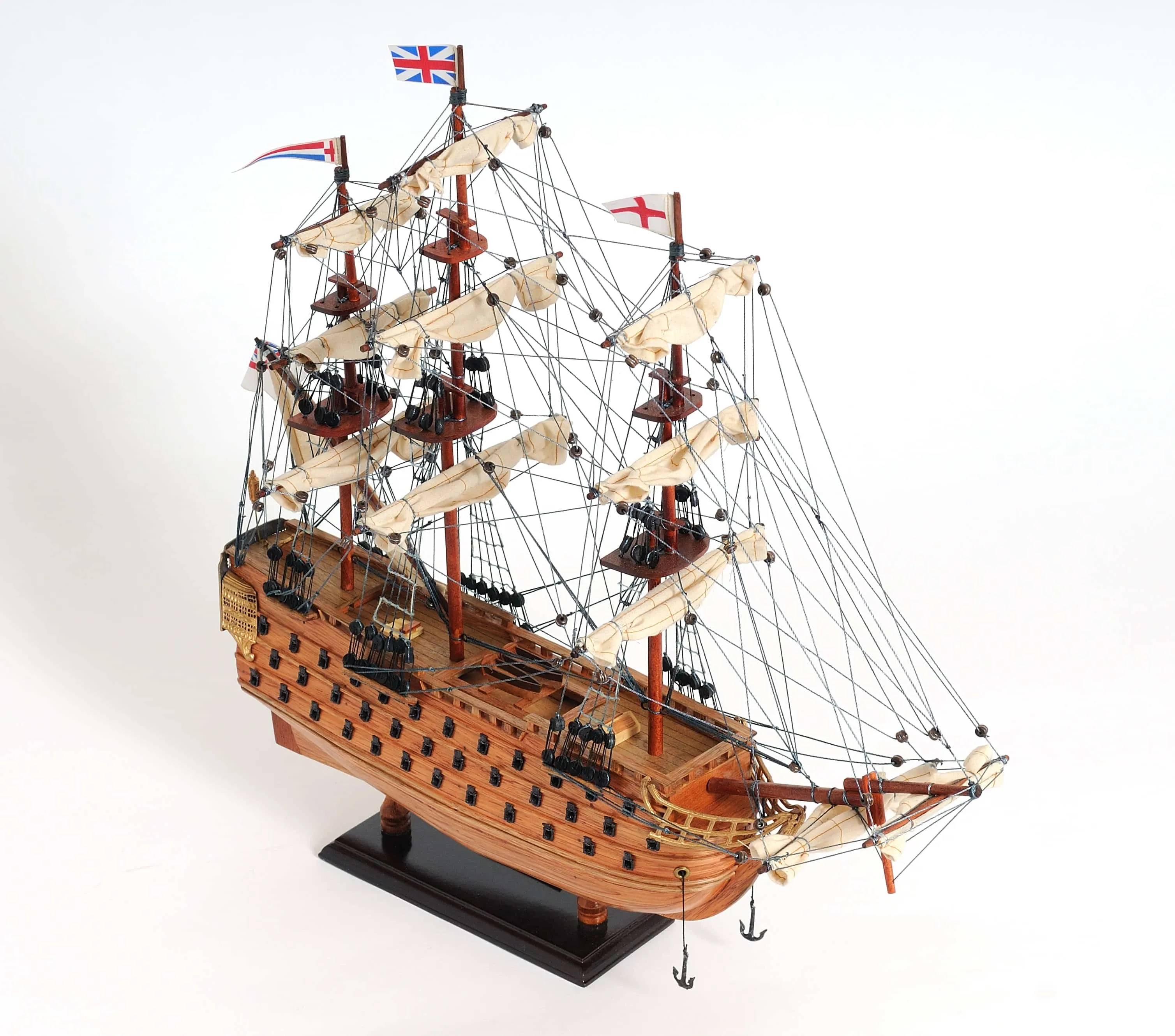 HMS Victory Small Tallship Wood Model Sailboat Assembled