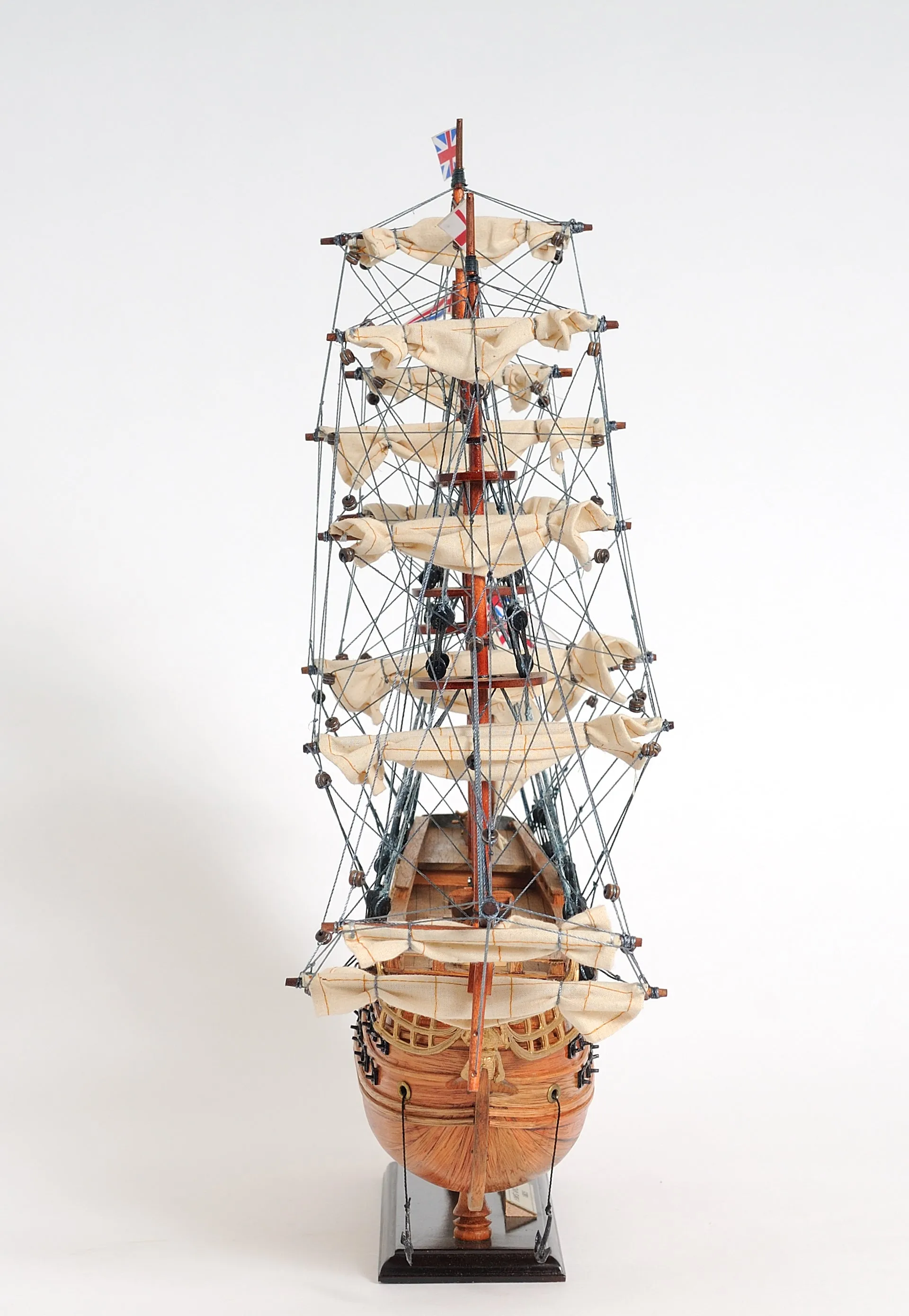 HMS Victory Small Tallship Wood Model Sailboat Assembled