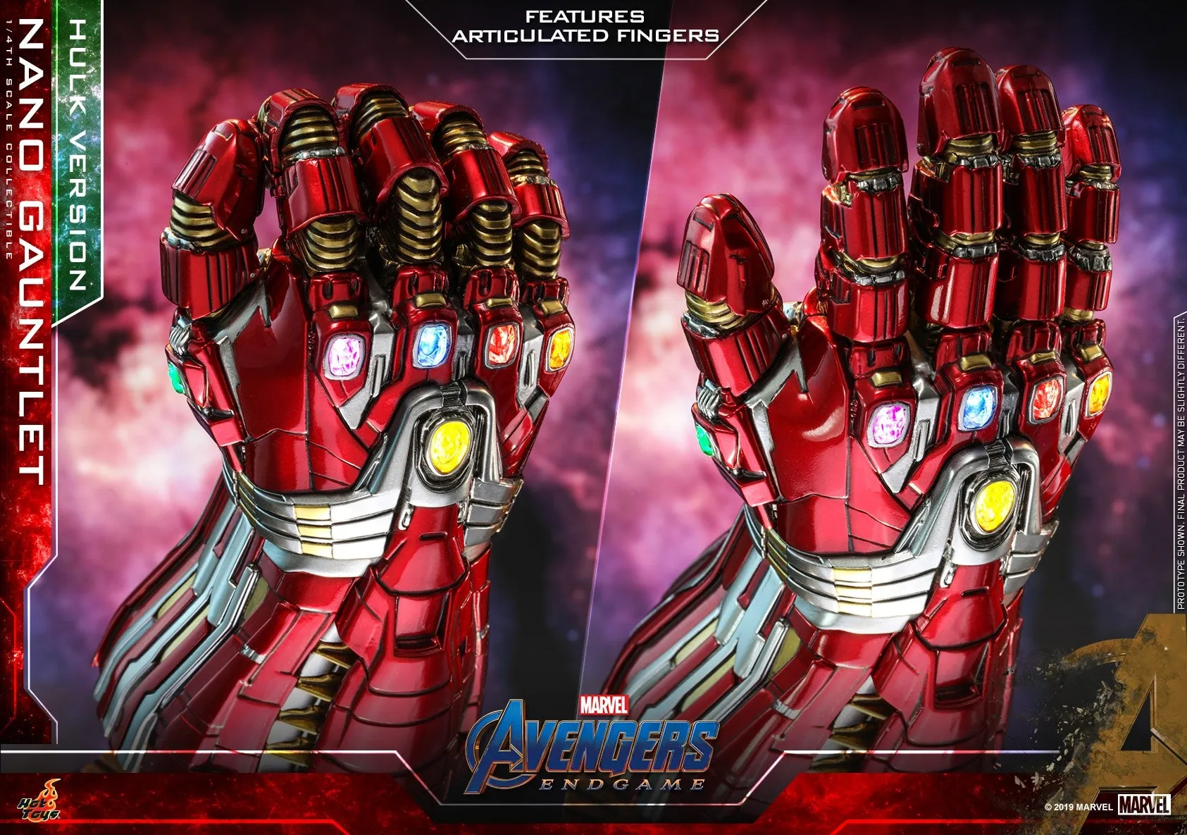 Hot Toys - ACS009 - Avengers: Endgame - 1/4th scale Nano Gauntlet (Hulk Version) Collectible