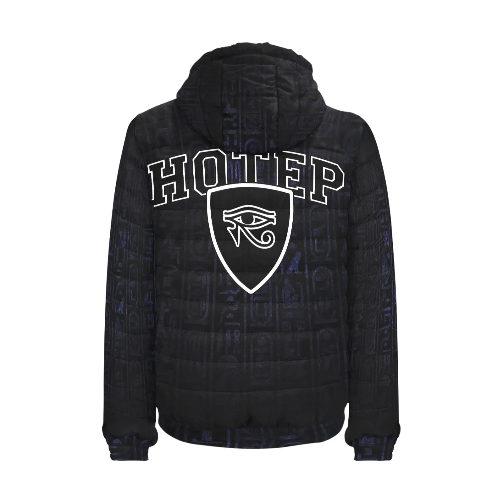 HOTEP EYES PADDED HOODIE JACKET Men's Padded Hooded Jacket