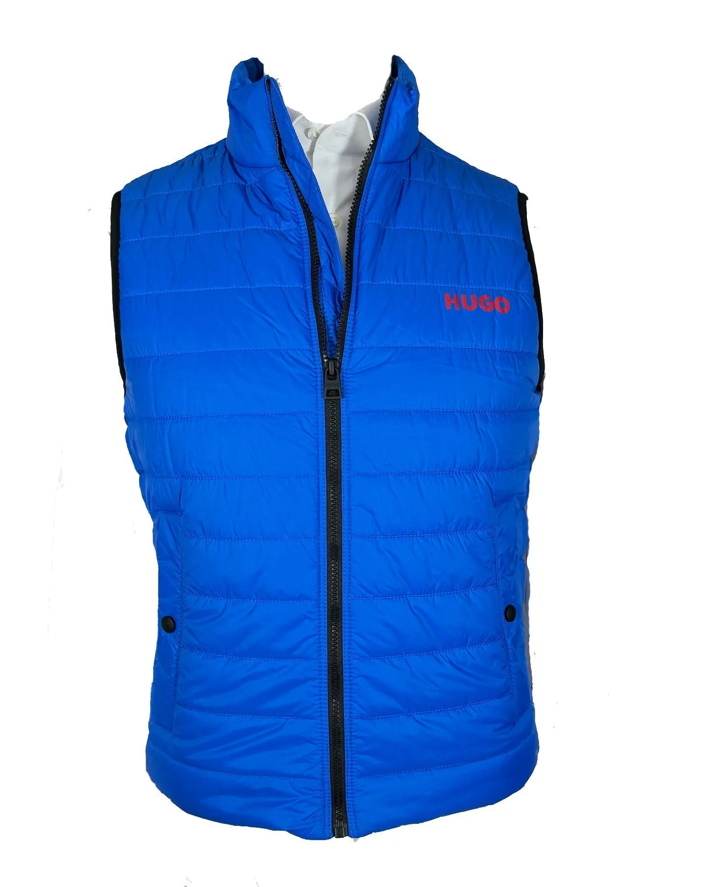 Hugo Boss Padded Gilet Slim Fit Bright Blue Bodywarmer EU 54 - XL FINAL SALE