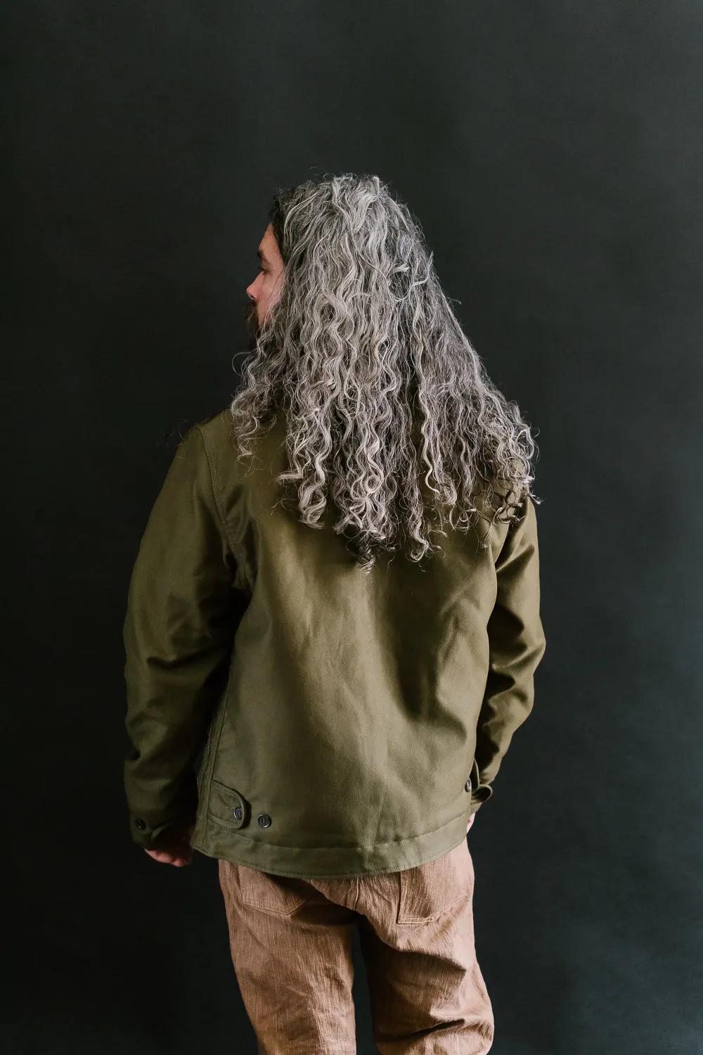 IHM-35-ODG - Whipcord N1 Deck Jacket - Olive Drab Green