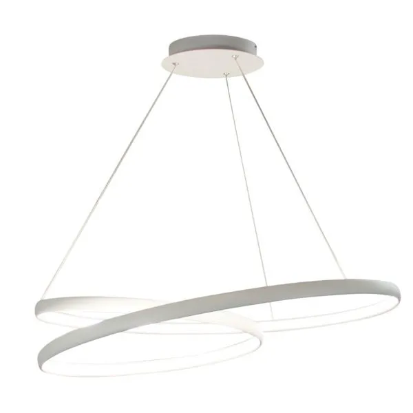 INFINITY Modern LED Spiral Pendant White