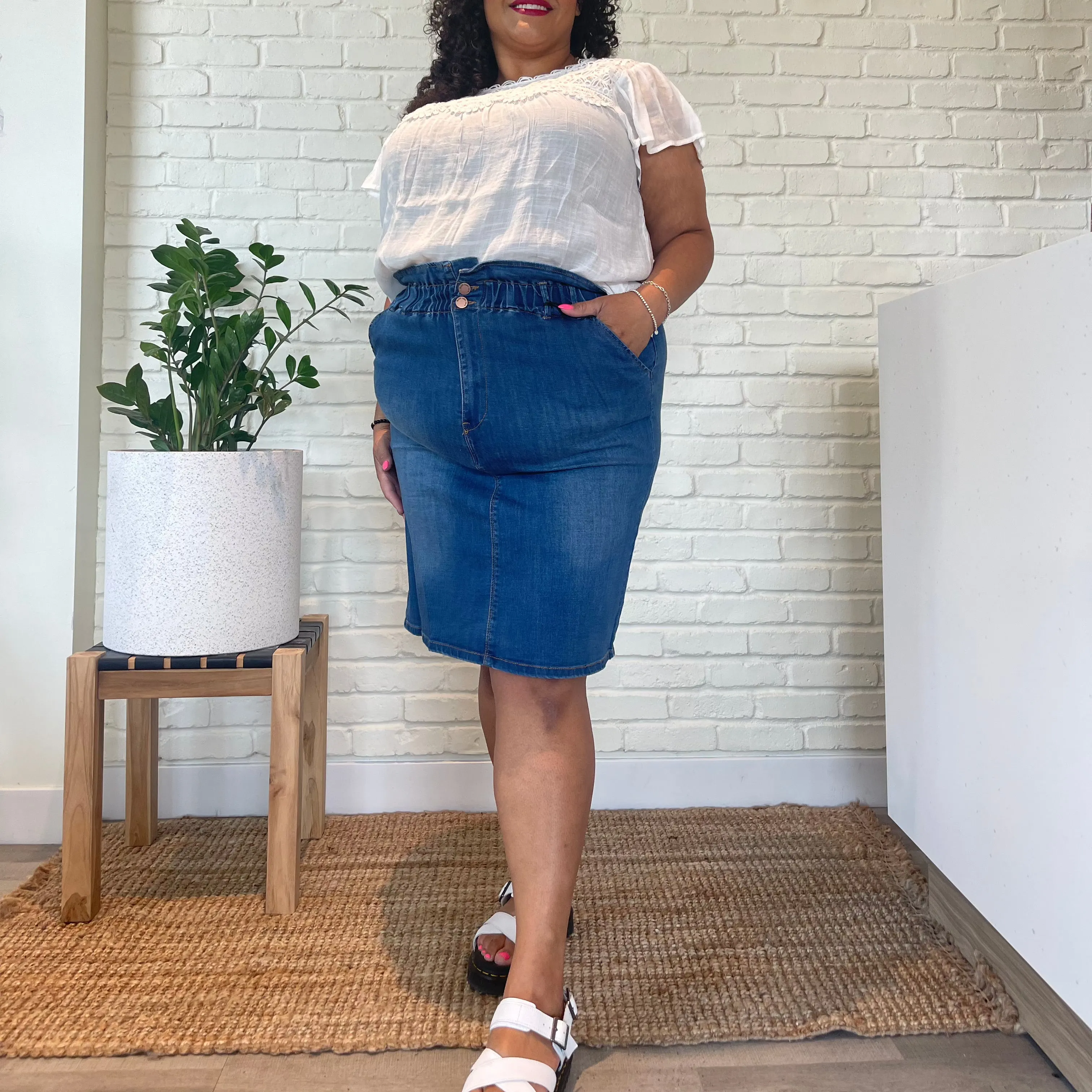 Iris Denim Skirt