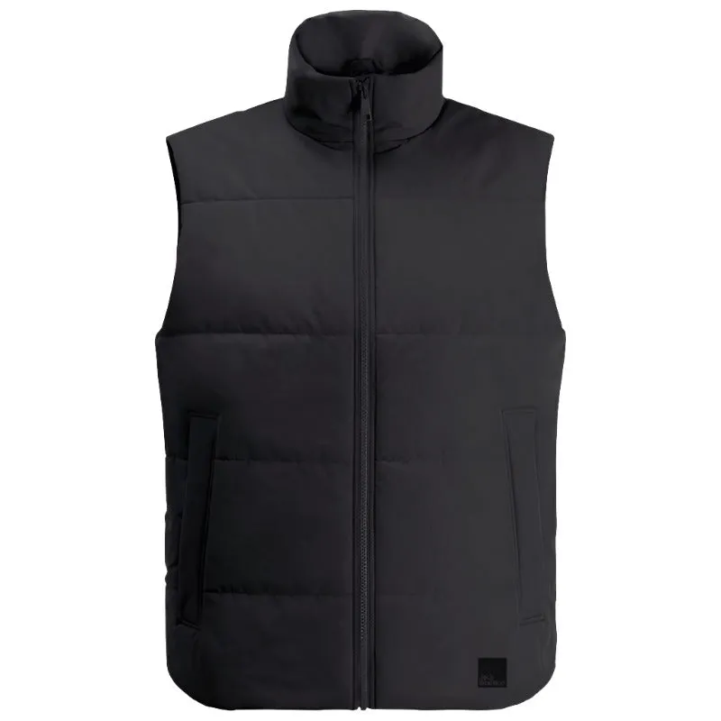 Jack Wolfskin White Frost Men's Water Repellent Gilet - Black