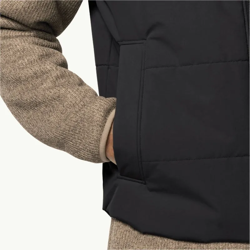 Jack Wolfskin White Frost Men's Water Repellent Gilet - Black