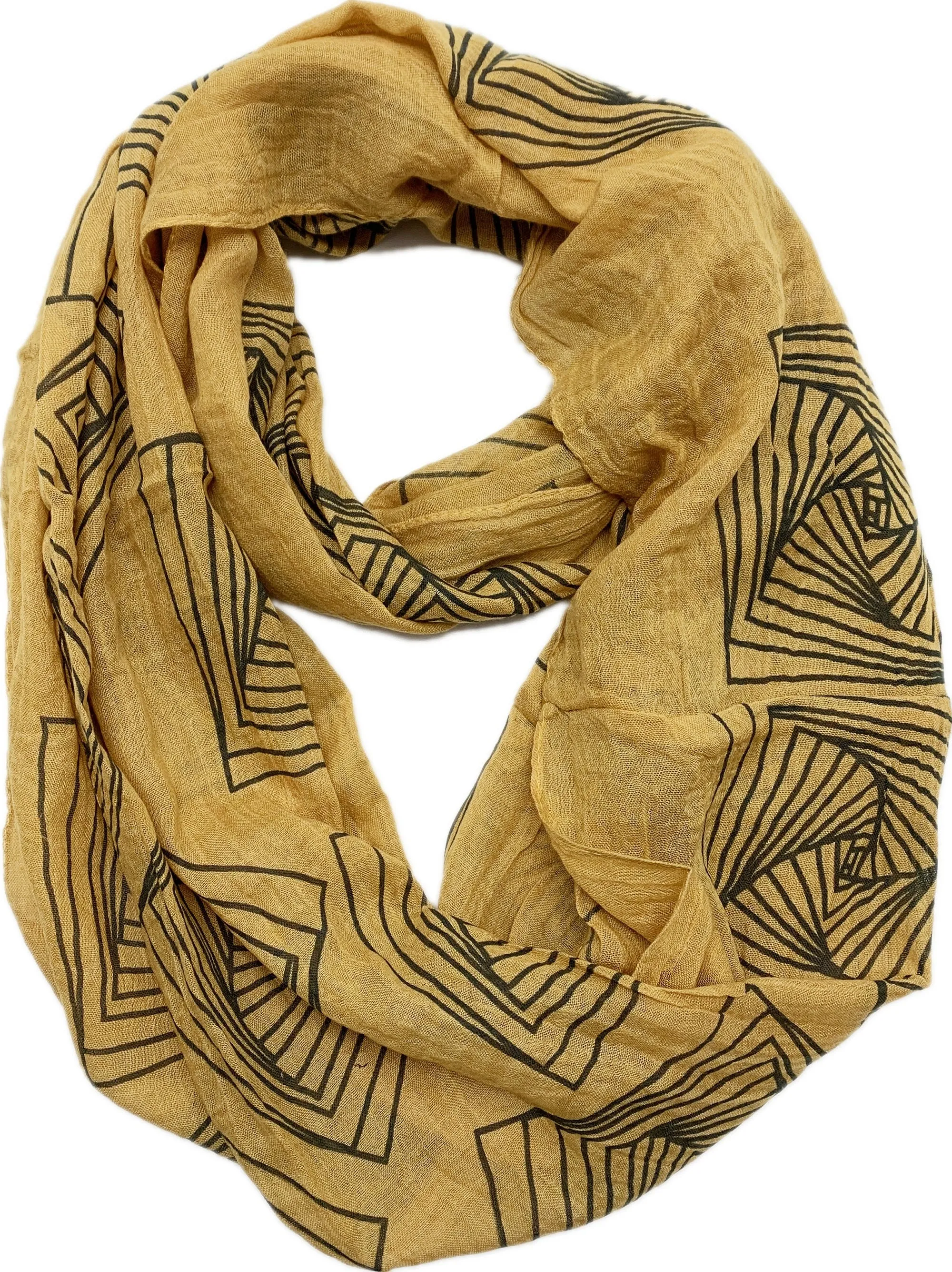 JC011220 Abstract Infinity Scarf