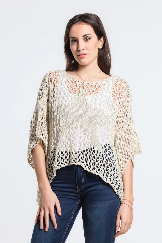 Kelsey Open Knit Star Sweater (BSS302)