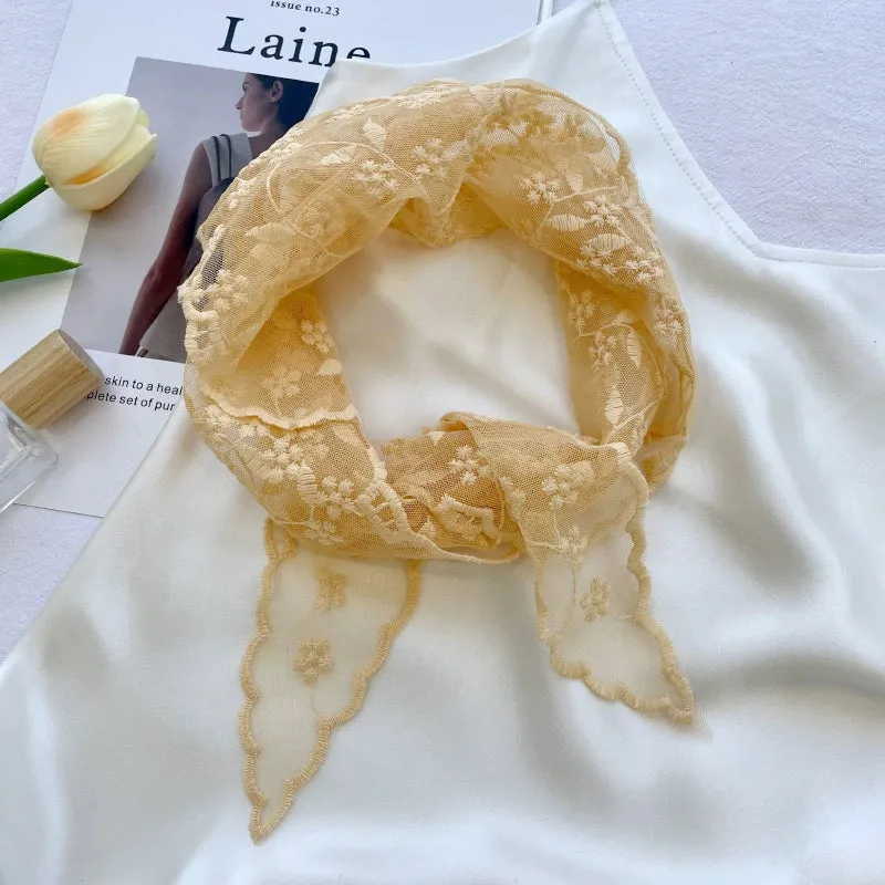 Lace Triangle Headscarf